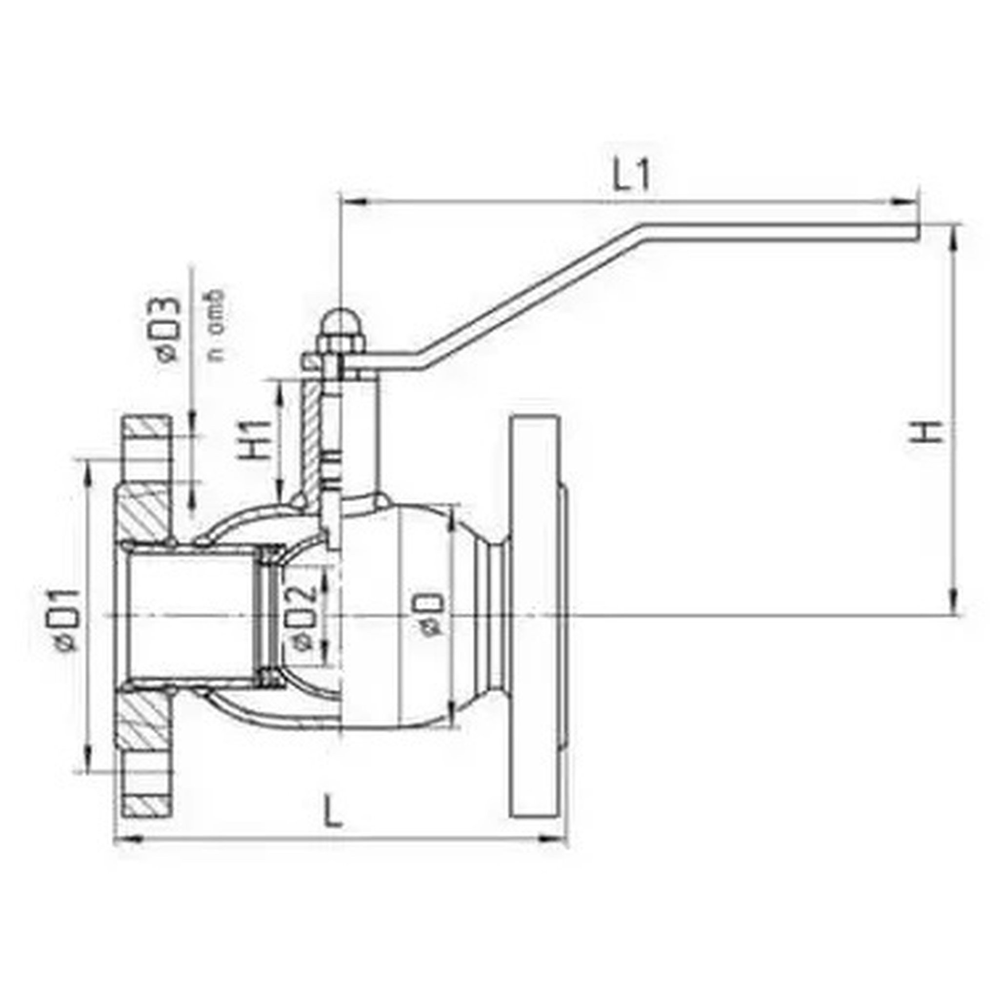 Кран шаровый TEMPER DN80 PN16, 28620080